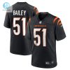 Mens Cincinnati Bengals Markus Bailey Nike Black Game Jersey stylepulseusa 1