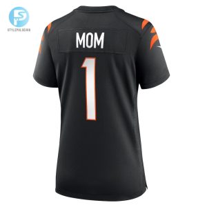 Womens Cincinnati Bengals Number 1 Mom Nike Black Game Jersey stylepulseusa 1 2