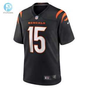 Mens Cincinnati Bengals Charlie Jones Nike Black Team Game Jersey stylepulseusa 1 1