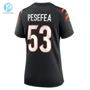 Womens Cincinnati Bengals Tj Pesefea Nike Black Team Game Jersey stylepulseusa 1 2