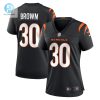 Womens Cincinnati Bengals Chase Brown Nike Black Team Game Jersey stylepulseusa 1