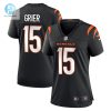 Womens Cincinnati Bengals Will Grier Nike Black Team Game Jersey stylepulseusa 1