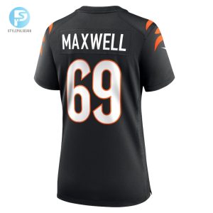 Womens Cincinnati Bengals Devonnsha Maxwell Nike Black Team Game Jersey stylepulseusa 1 2