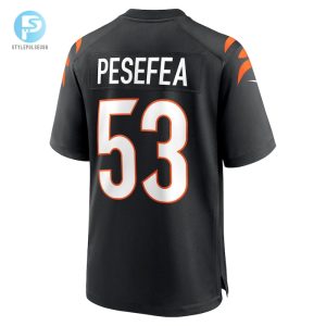 Mens Cincinnati Bengals Tj Pesefea Nike Black Team Game Jersey stylepulseusa 1 2