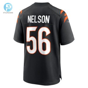 Mens Cincinnati Bengals Garrett Nelson Nike Black Game Jersey stylepulseusa 1 2