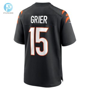 Mens Cincinnati Bengals Will Grier Nike Black Team Game Jersey stylepulseusa 1 2