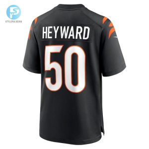 Mens Cincinnati Bengals Shaka Heyward Nike Black Team Game Jersey stylepulseusa 1 2