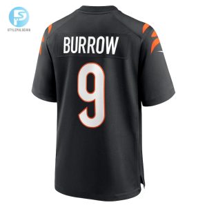 Mens Cincinnati Bengals Joe Burrow Nike Black Player Game Jersey stylepulseusa 1 2