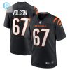 Mens Cincinnati Bengals Cordell Volson Nike Black Game Player Jersey stylepulseusa 1