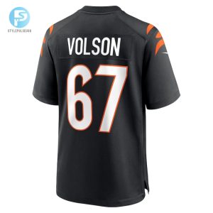 Mens Cincinnati Bengals Cordell Volson Nike Black Game Player Jersey stylepulseusa 1 2