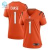 Womens Cincinnati Bengals Jamarr Chase Nike Orange Game Jersey stylepulseusa 1