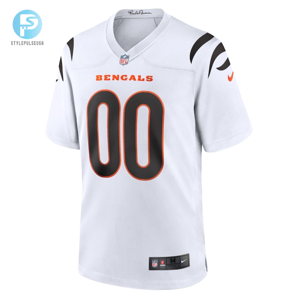 Mens Cincinnati Bengals Nike White Game Custom Jersey 