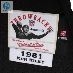 Mens Cincinnati Bengals 1981 Ken Riley Mitchell Ness Black Authentic Throwback Retired Player Jersey stylepulseusa 1 9