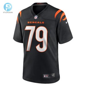 Mens Cincinnati Bengals Jackson Carman Nike Black Game Jersey stylepulseusa 1 1