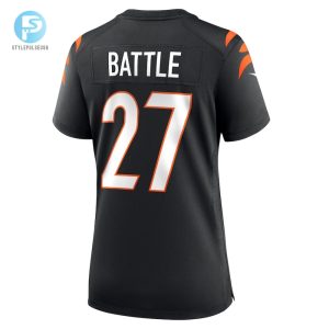 Womens Cincinnati Bengals Jordan Battle Nike Black Team Game Jersey stylepulseusa 1 2