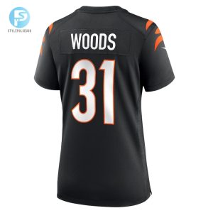 Womens Cincinnati Bengals Ickey Woods Nike Black Retired Player Game Jersey stylepulseusa 1 2