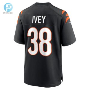 Mens Cincinnati Bengals Dj Ivey Nike Black Team Game Jersey stylepulseusa 1 2