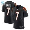 Mens Cincinnati Bengals Will Grier Nike Black Team Game Jersey stylepulseusa 1 3