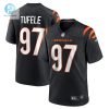 Mens Cincinnati Bengals Jay Tufele Nike Black Game Player Jersey stylepulseusa 1