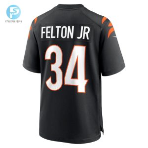 Mens Cincinnati Bengals Demetric Felton Jr. Nike Black Team Game Jersey stylepulseusa 1 2