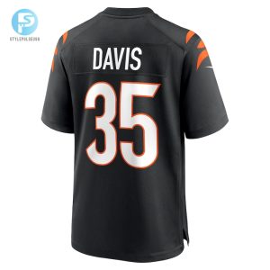 Mens Cincinnati Bengals Jalen Davis Nike Black Game Player Jersey stylepulseusa 1 2