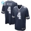 Mens Dallas Cowboys Dak Prescott Nike Navy Game Team Jersey stylepulseusa 1