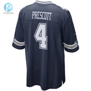 Mens Dallas Cowboys Dak Prescott Nike Navy Game Team Jersey stylepulseusa 1 2