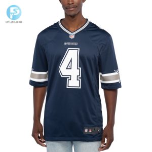 Mens Dallas Cowboys Dak Prescott Nike Navy Game Team Jersey stylepulseusa 1 3