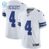 Mens Dallas Cowboys Dak Prescott Nike White Vapor Limited Player Jersey stylepulseusa 1