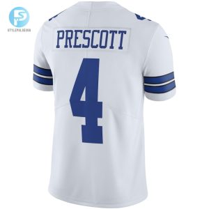 Mens Dallas Cowboys Dak Prescott Nike White Vapor Limited Player Jersey stylepulseusa 1 2