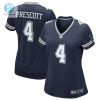 Womens Dallas Cowboys Dak Prescott Nike Navy Game Team Jersey stylepulseusa 1