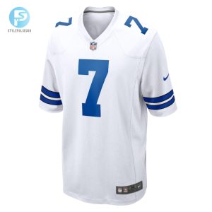 Mens Dallas Cowboys Trevon Diggs Nike White Game Jersey stylepulseusa 1 1