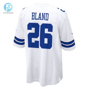 Mens Dallas Cowboys Daron Bland Nike White Game Jersey stylepulseusa 1 2