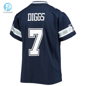 Youth Dallas Cowboys Trevon Diggs Nike Navy Game Jersey stylepulseusa 1 2