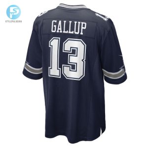 Mens Dallas Cowboys Michael Gallup Nike Navy Game Jersey stylepulseusa 1 2