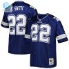 Mens Dallas Cowboys 1996 Emmitt Smith Mitchell Ness Navy Authentic Throwback Retired Player Jersey stylepulseusa 1