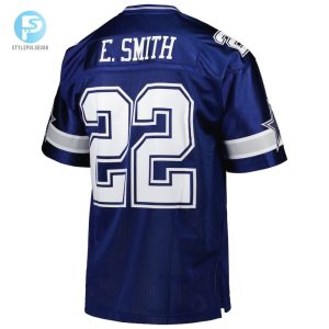 Mens Dallas Cowboys 1996 Emmitt Smith Mitchell Ness Navy Authentic Throwback Retired Player Jersey stylepulseusa 1 2