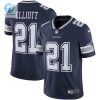 Mens Dallas Cowboys Ezekiel Elliott Nike Navy Vapor Limited Jersey stylepulseusa 1