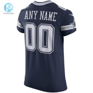 Mens Dallas Cowboys Nike Navy Vapor Elite Custom Jersey stylepulseusa 1 2