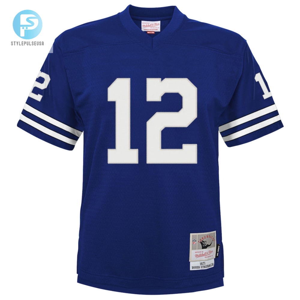 Infant Dallas Cowboys Roger Staubach Mitchell  Ness Navy 1971 Retired Legacy Jersey 