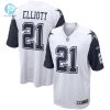 Mens Dallas Cowboys Ezekiel Elliott Nike White Alternate Game Jersey stylepulseusa 1