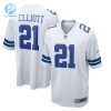 Mens Dallas Cowboys Ezekiel Elliott Nike White Team Game Jersey stylepulseusa 1