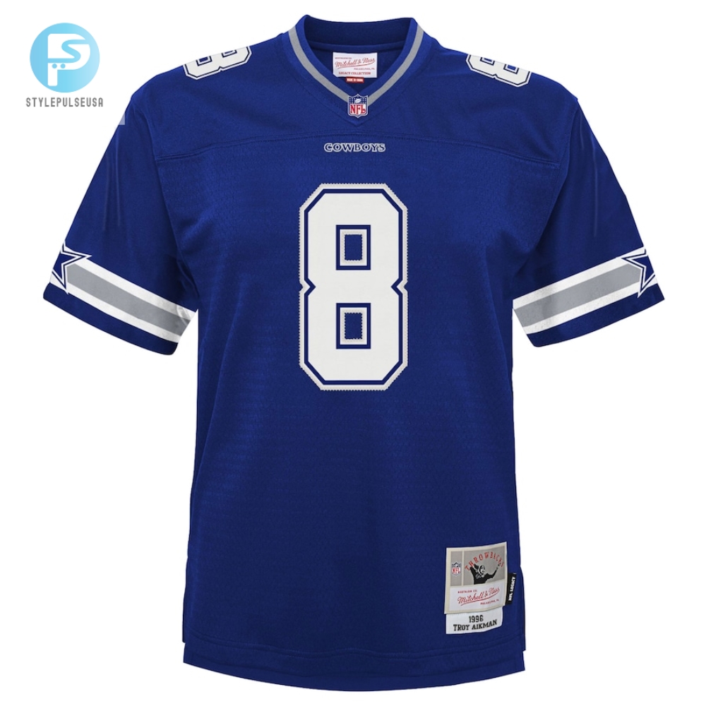 Toddler Dallas Cowboys Troy Aikman Mitchell  Ness Navy 1996 Retired Legacy Jersey 