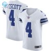 Mens Dallas Cowboys Dak Prescott Nike White Vapor Elite Player Jersey stylepulseusa 1