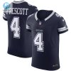 Mens Dallas Cowboys Dak Prescott Nike Navy Vapor F.U.S.E. Elite Jersey stylepulseusa 1