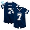 Infant Dallas Cowboys Trevon Diggs Nike Navy Game Romper Jersey stylepulseusa 1