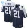 Mens Dallas Cowboys Ezekiel Elliott Nike Navy Alternate Game Team Jersey stylepulseusa 1