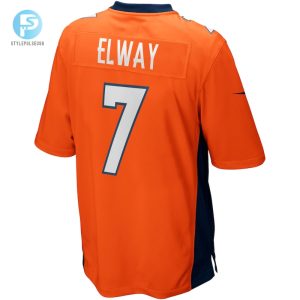 Mens Denver Broncos John Elway Nike Orange Game Retired Player Jersey stylepulseusa 1 2