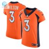Mens Denver Broncos Russell Wilson Nike Orange Vapor Elite Jersey stylepulseusa 1