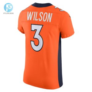 Mens Denver Broncos Russell Wilson Nike Orange Vapor Elite Jersey stylepulseusa 1 2